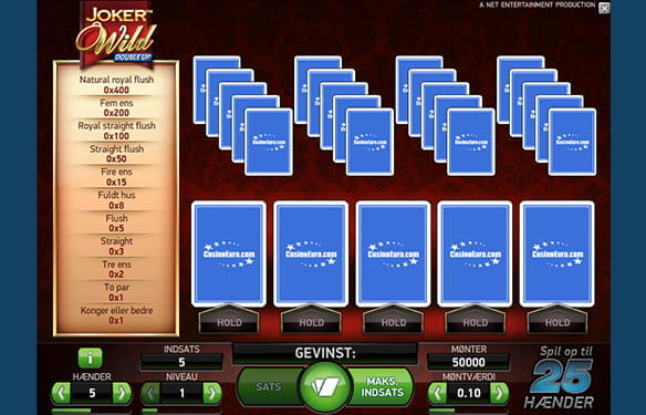 Joker Poker er et video poker spil, som langt de fleste online udbydere tilbyder