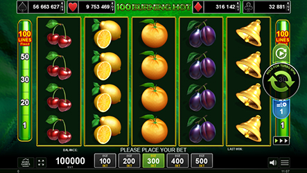 100 Burning Hot Online Slot by Amusnet Interactive