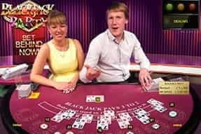 A Blackjack Party table at William Hill live casino.