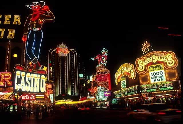 Las Vegas at night.